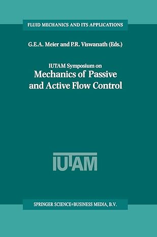iutam symposium on mechanics of passive and active flow control proceedings of the iutam symposium held in