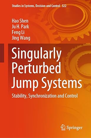 singularly perturbed jump systems stability synchronization and control 1st edition hao shen ,ju h park ,feng