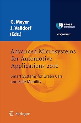 advanced microsystems for automotive applications 2010 smart systems for green cars and safe mobility 2010th