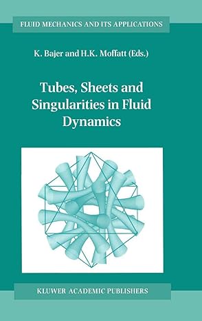 tubes sheets and singularities in fluid dynamics proceedings of the nato arw held in zakopane poland 2 7