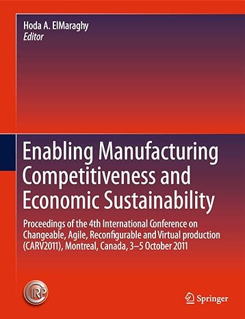 enabling manufacturing competitiveness and economic sustainability proceedings of the 4th international