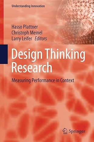 design thinking research measuring performance in context 2012th edition hasso plattner ,christoph meinel