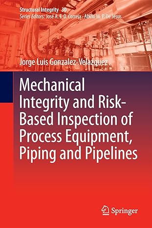 mechanical integrity and risk based inspection of process equipment piping and pipelines 2024th edition jorge