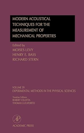 Modern Acoustical Techniques For The Measurement Of Mechanical Properties