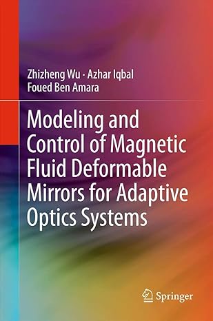 modeling and control of magnetic fluid deformable mirrors for adaptive optics systems 2013th edition zhizheng