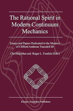 the rational spirit in modern continuum mechanics essays and papers dedicated to the memory of clifford