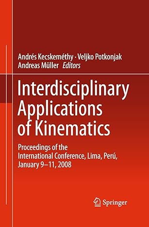 interdisciplinary applications of kinematics proceedings of the international conference lima peru january 9