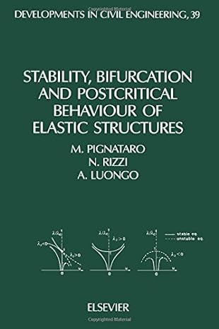 stability bifurcation and postcritical behaviour of elastic structures 1st edition m pignataro ,n rizzi ,a