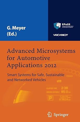 advanced microsystems for automotive applications 2012 smart systems for safe sustainable and networked