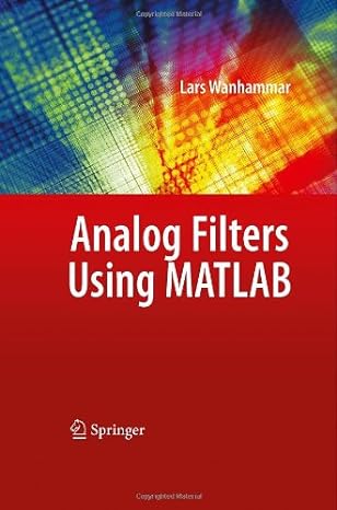 analog filters using matlab 2009th edition lars wanhammar b00bdi3vyu