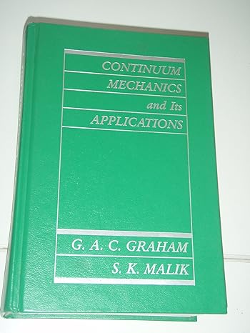 continuum mechanics and its applications 1st edition g a c graham ,s k malik 0891168893, 978-0891168898