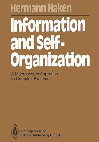 information and self organization 1st edition hermann haken 3540186395, 978-3540186397