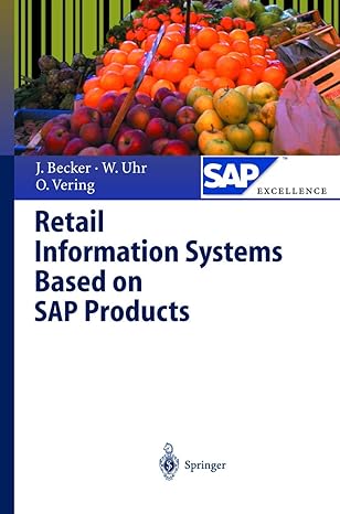 retail information systems based on sap products 2001st edition jorg becker ,wolfgang uhr ,oliver vering ,l