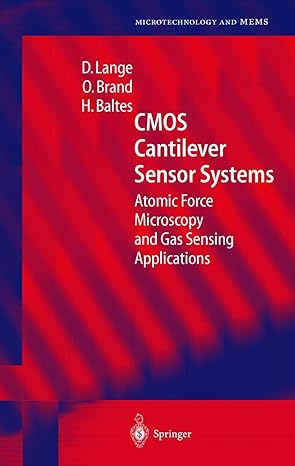 cantilever based cmos sensor systems 2002nd edition d lange ,o brand ,h baltes 3540431438, 978-3540431435