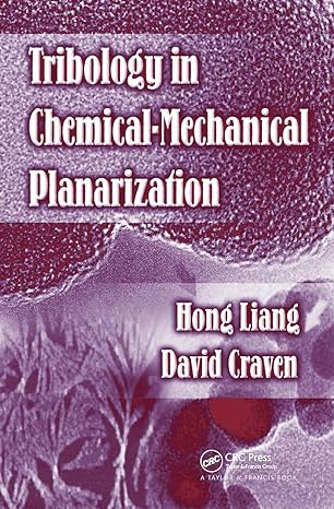 tribology in chemical mechanical planarization 1st edition hong liang ,david craven 0824725670, 978-0824725679