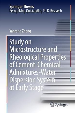study on microstructure and rheological properties of cement chemical admixtures water dispersion system at