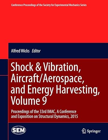 shock and vibration aircraft/aerospace and energy harvesting volume 9 proceedings of the 33rd imac a