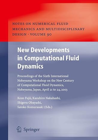 new developments in computational fluid dynamics proceedings of the sixth international nobeyama workshop on