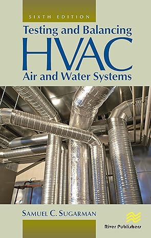 testing and balancing hvac air and water systems 6th edition samuel c sugarman 877022353x, 978-8770223539