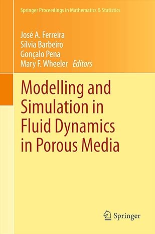 modelling and simulation in fluid dynamics in porous media 2013th edition jose a ferreira ,silvia barbeiro