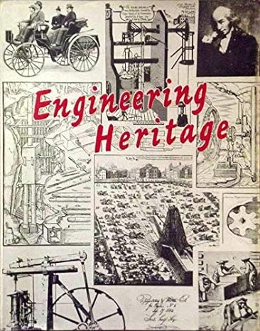 engineering heritage highlights from the history of mechanical engineering volume 1 1st edition the institute