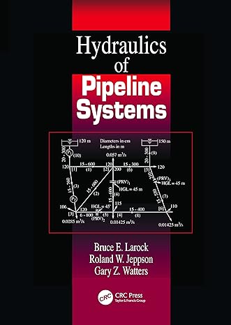 hydraulics of pipeline systems 1st edition bruce e larock ,roland w jeppson ,gary z watters 0849318068,