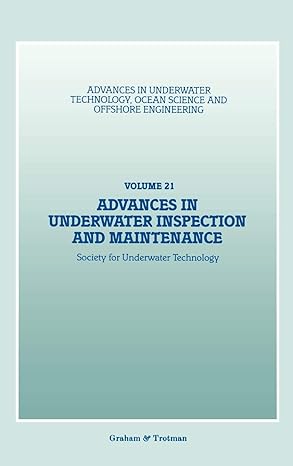 advances in underwater inspection and maintenance 1990th edition society for underwater technology