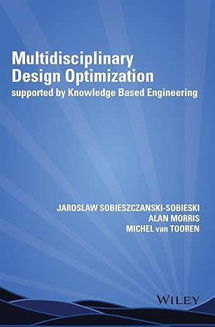 multidisciplinary design optimization supported by knowledge based engineering 1st edition jaroslaw