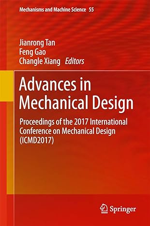 advances in mechanical design proceedings of the 2017 international conference on mechanical design 1st