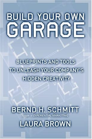 build your own garage blueprints and tools to unleash your companys hidden creativity condition very good in