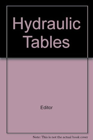 hydraulic tables 1st edition editor b000sljz3y