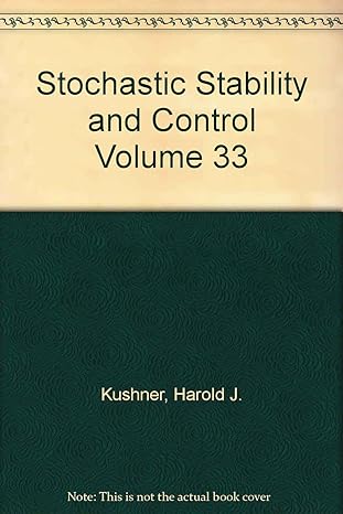 stochastic stability and control 1st edition harold j kushner b007bpxwyi