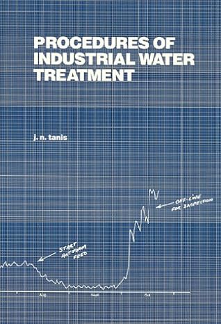 procedures of industrial water treatment 1st edition j n tanis 0942105443, 978-0942105445