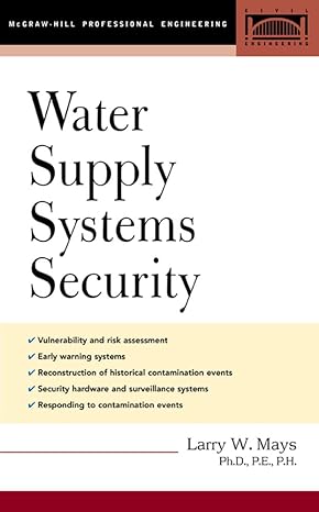 water supply systems security 1st edition larry w mays 0071425314, 978-0071425315