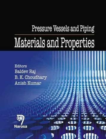 pressure vessels and piping codes standards design and analysis 1st edition baldev raj ,b k choudhary ,k