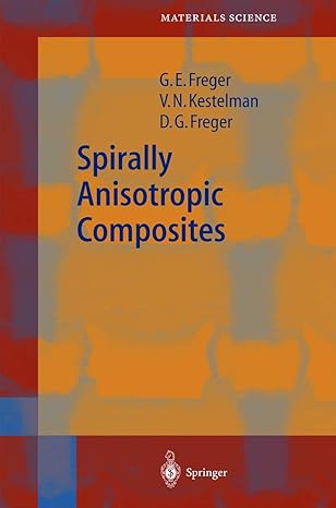 spirally anisotropic composites 2004th edition garry efimovich freger ,v n kestelman ,dmitry garrievich