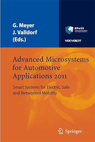 advanced microsystems for automotive applications 2011 smart systems for electric safe and networked mobility