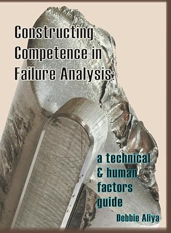 constructing competence in failure analysis a technical and human factors guide 1st edition debbie aliya