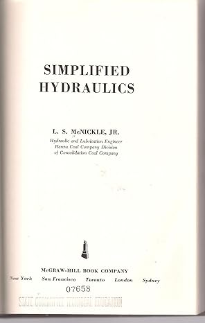 simplified hydraulics 1st edition jr mcnickle, l s b001dl6fya