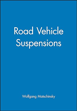 road vehicle suspensions 1st edition wolfgang matschinsky 1860582028, 978-1860582028
