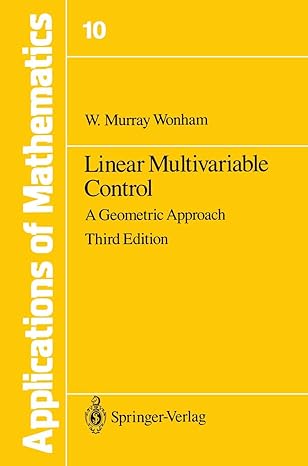 linear multivariable control a geometric approach 3rd edition w m wonham 0387960716, 978-0387960715