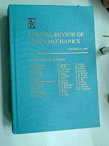 annual review of fluid mechanics 1998 1st edition john l lumley 0824307305, 978-0824307301