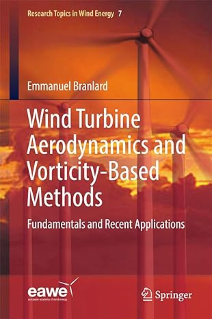 wind turbine aerodynamics and vorticity based methods fundamentals and recent applications 1st edition