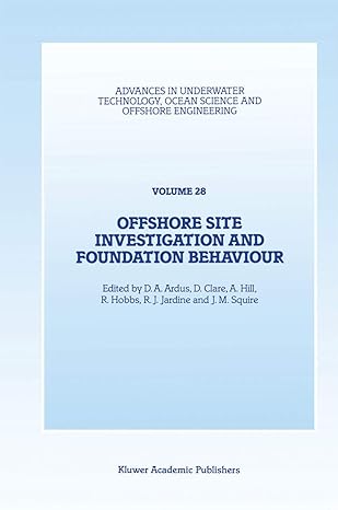 offshore site investigation and foundation behaviour papers presented at a conference organized by the