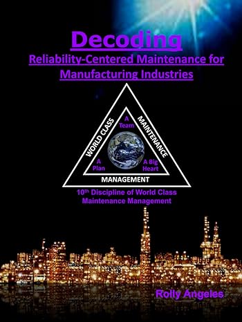decoding reliability centered maintenance process for manufacturing industries 10th discipline of world class