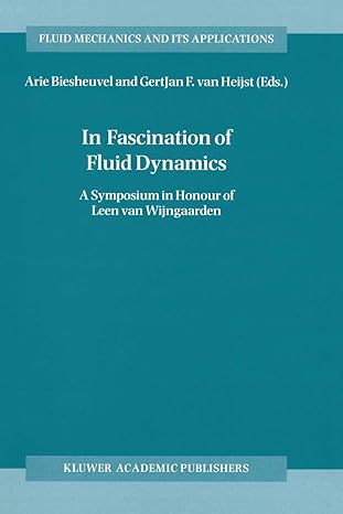 in fascination of fluid dynamics a symposium in honour of leen van wijngaarden 1st edition arie biesheuvel