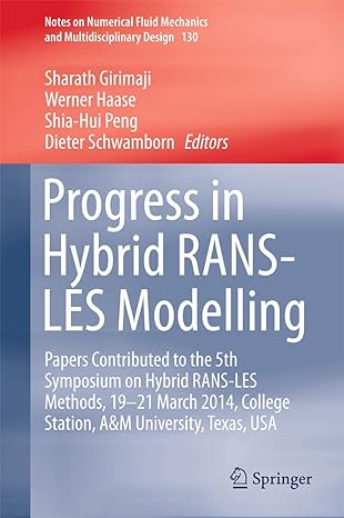 progress in hybrid rans les modelling papers contributed to the 5th symposium on hybrid rans les methods 19