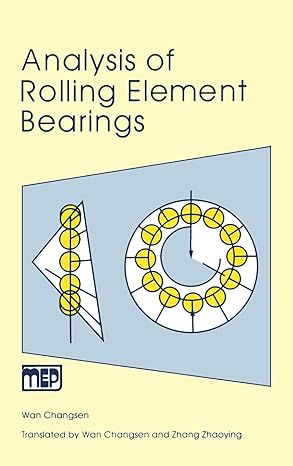 analysis of rolling element bearings english edition wan changsen 0852987455, 978-0852987452