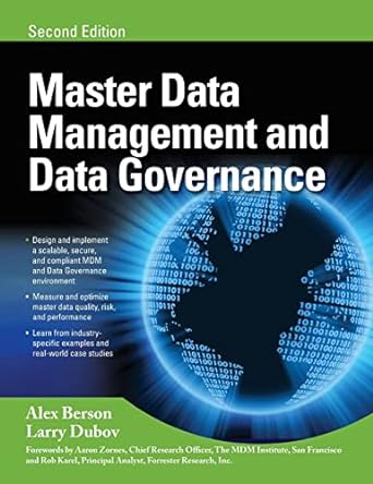 master data management and data governance 2/e 2nd edition alex berson ,larry dubov 0071744584, 978-0071744584