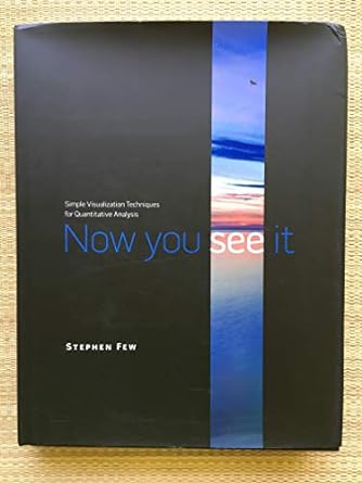 now you see it simple visualization techniques for quantitative analysis 1st edition stephen few 0970601980,